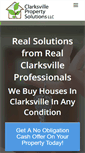Mobile Screenshot of clarksvillepropertysolutions.com